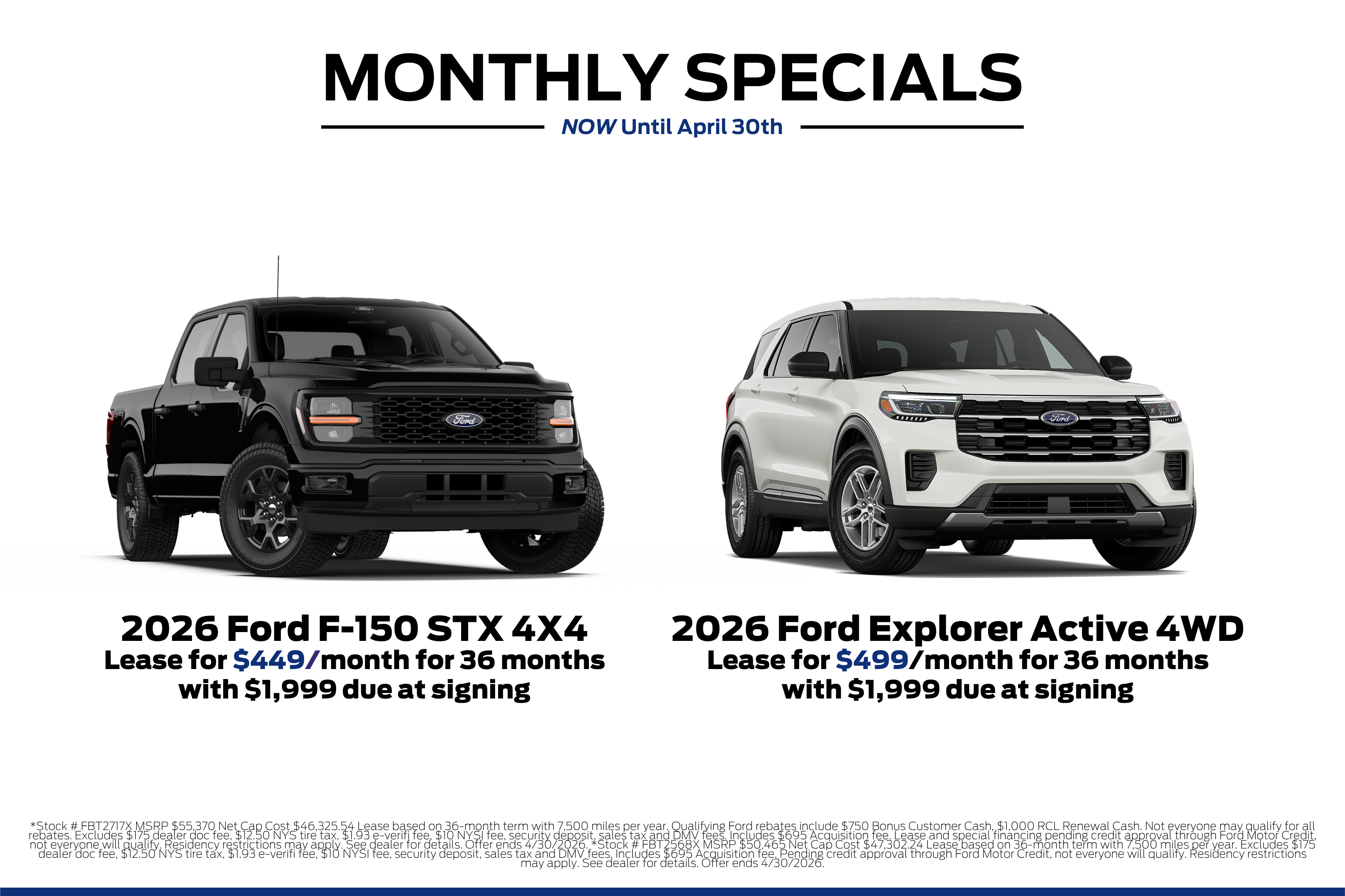 April Specials