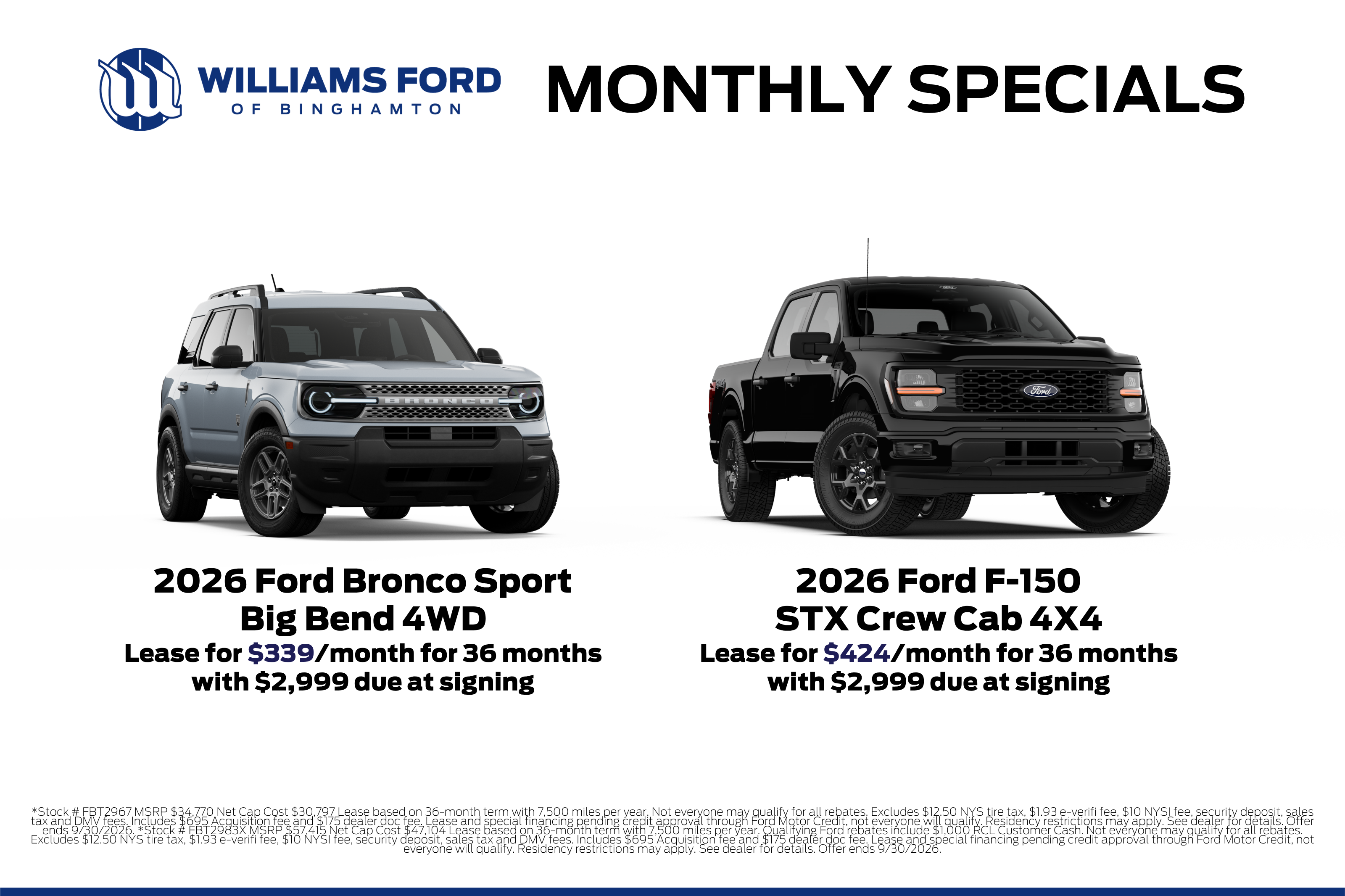 September Specials
