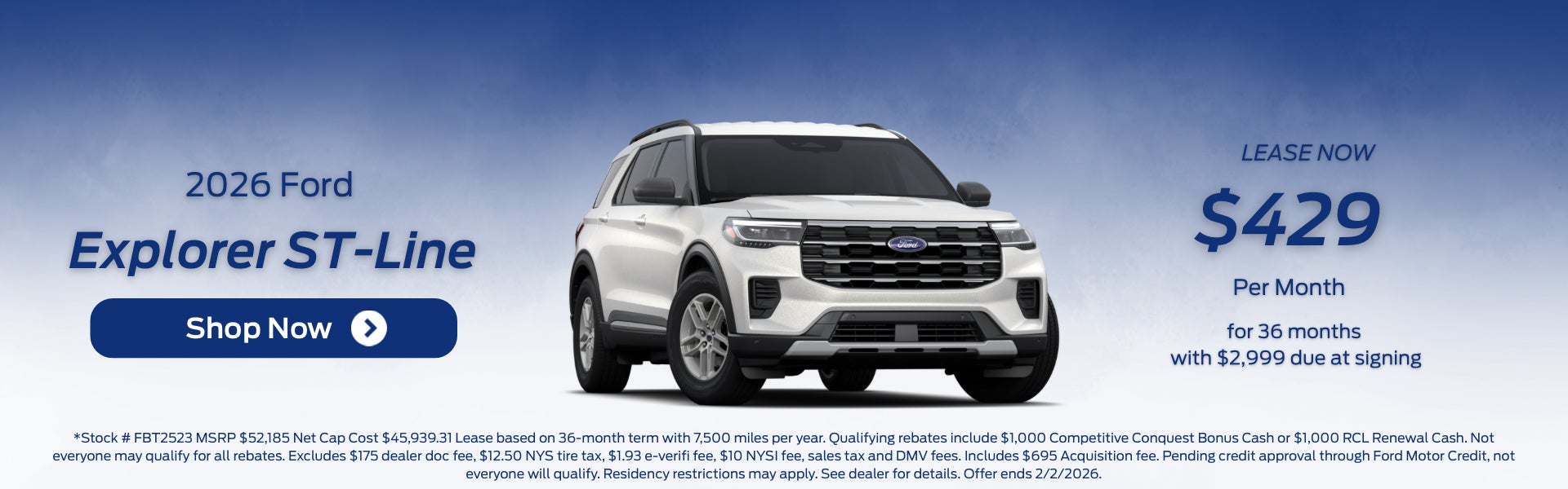 2026 Ford Explorer ST-Line 4WD