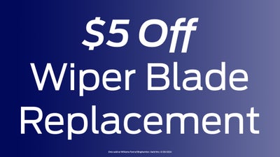 $5 off Wiper Blade Replacement
